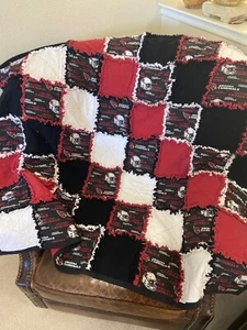 Large Arizona Cardinals Handmade Rag Quilt Throw Blanket 54" x 54" NFL Football - Picture 1 of 8