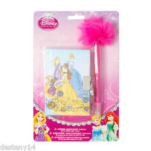 Disney Princess Mini Diary with Pen Sketch Drawings Belle Cinderella Rapunzel 