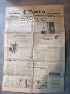 sympa ancien rare journaux / magazine l'auto sport 25 /11 / 1942 (  l'équipe ) - Imagen 1 de 1