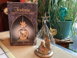 FONTANINI 1995 "HOLY FAMILY" BLOWN GLASS CHRISTMAS ORNAMENT - Picture 1 of 5