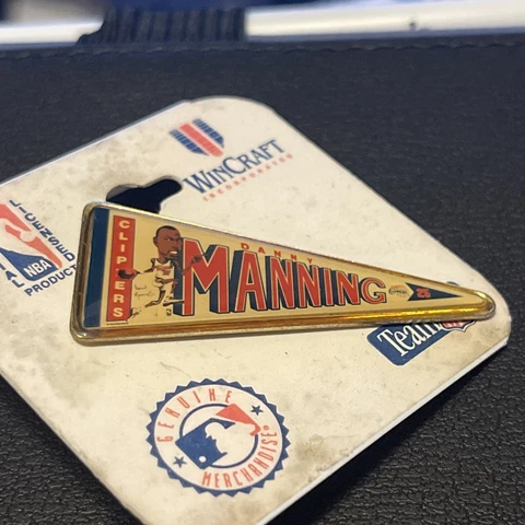 Los Angeles Clippers Danny Manning Vintage Pennant Pin MLB Cover