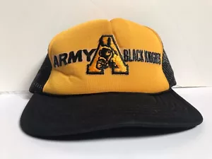 KOSTENLOSER VERSAND Vintage Army Black Knights Mesh verstellbar Snapback Cap Trucker - Bild 1 von 4