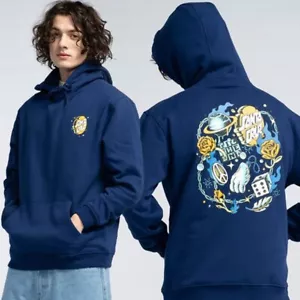 SANTA CRUZ - Lucky Day Hood - Skateboard Hoodie - Navy - LARGE - Picture 1 of 6