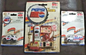 1990s Pepsi-Cola Coupe Set Diecast Golden Wheel Lot Of 3 Tanker SUV J 1/64 - Picture 1 of 9