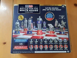 2020 Battle for White House Chess Set Board Game Republican Democrat President - Picture 1 of 7