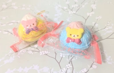 Rilakkuma Set di 2 Macaroon Squishy San-x - Immagine 1 di 4