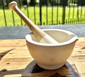 Antique S. Maw Son & Sons Mortar and Pestle London England 5.25” Pharmaceutical - Bild 1 von 11