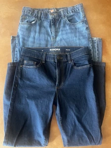 Lotto 2 jeans ragazzo taglia 14 marche bambino Place e Sonoma - Foto 1 di 5