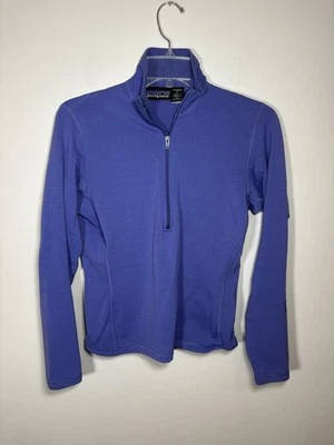 Pulôver Patagonia Vintage Feminino Tamanho Pequeno Regulador 1/2 Zíper Polartec Roxo - Imagem 1 de 4