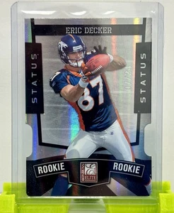 2010 Donruss Elite - Rookie Eric Decker #145 Black Holo Die-Cut 07/24 - Picture 1 of 3
