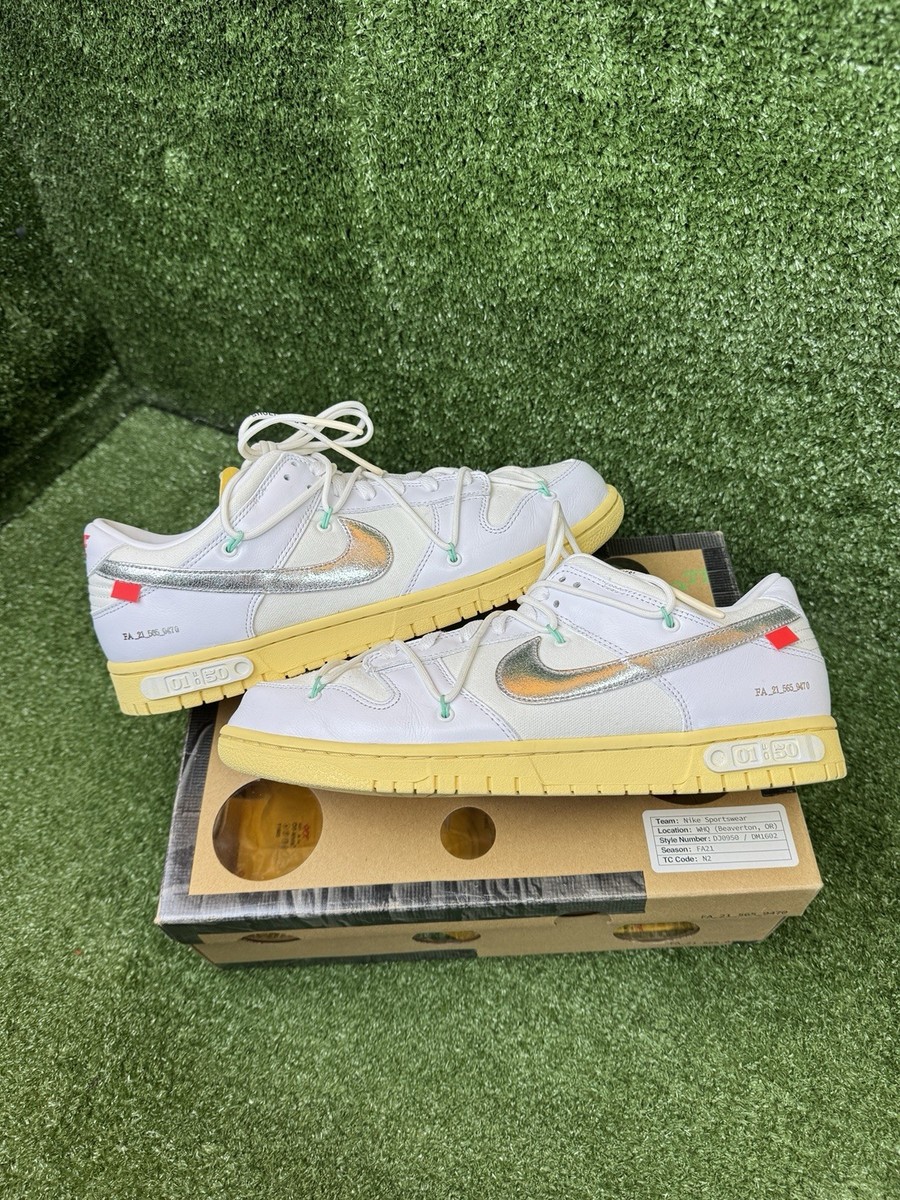 Nike Off-White x Dunk Low Lot 01 of 50 for Sale Nike Off-White x Dunk Low Lot 01 of 50 for Sale