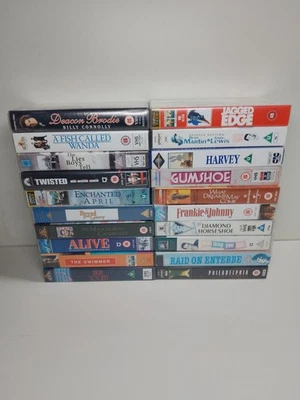 Job Lot Of VHS Tapes - 20 tapes - mixed genres - comedy , thriller - Image 1 of 4