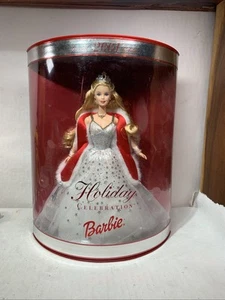 Vintage 2001 Holiday Celebration 11,5 Zoll Barbie Puppe Sonderedition Mattel 50304 Neu im Karton - Bild 1 von 2