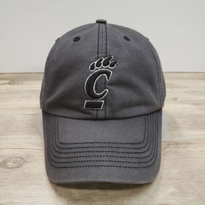 Cincinnati Bearcats Hat Cap Fitted Mens Gray Black NCAA College Football C Paw - Picture 1 of 10