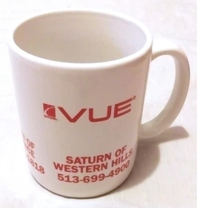 RARA - TAZZA DA TÈ CAFFÈ BIANCA ORIGINALE SATURN VUE CAR DILLER - Foto 1 di 6