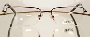 Originale GUESS GU1799 BRN Eyeglasses BROWN New Metal 55-18-145 Semi-rimless - Picture 1 of 13