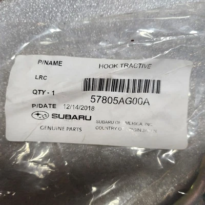 Gancho de remolque delantero para Subaru Outback Legacy Impreza 2005-2018 #57805-AG00A Foto 1 de 2