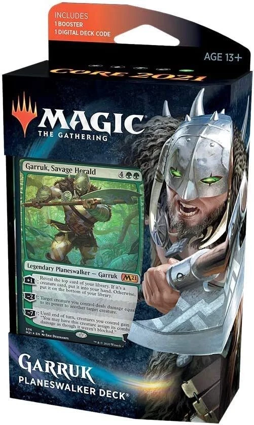 MTG Magic The Gathering Basic Set 2021 Planeswalker Deck Garruk New - Image 1 of 1