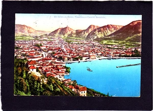 Antike Postkarte Ein Gruß aus Como Panorama und Castello Baradello Postkarte -1914 - Bild 1 von 1