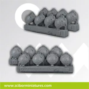 Scibor Miniatures Spartans Big Shoulder Pads New - Picture 1 of 1
