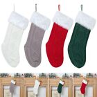 Ornaments Festival Gift Bag Socks Decor Christmas Stockings Plush Wool Knitted