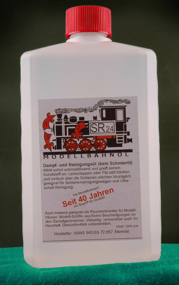 Modellbahn SR24 Reinigungsöl und Dampföl  1 Liter  SR 24  **NEU** - Bild 1 von 1