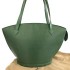 Louis Vuitton Epi Saint Jacques Shopping Leather Tote Hand Bag Green/4Z0075
