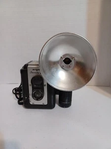 Vintage Argus Super 75 Film Camera Seventy-Five Brown w/Flash Bulb Attachment - Picture 1 of 10