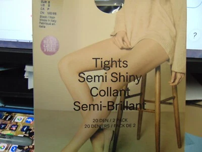 Mallas H&M Semi Brillantes Collar Semi-Brillantes Paquete de 20 Den/2, Negras Talla s ITALIA Foto 1 de 2