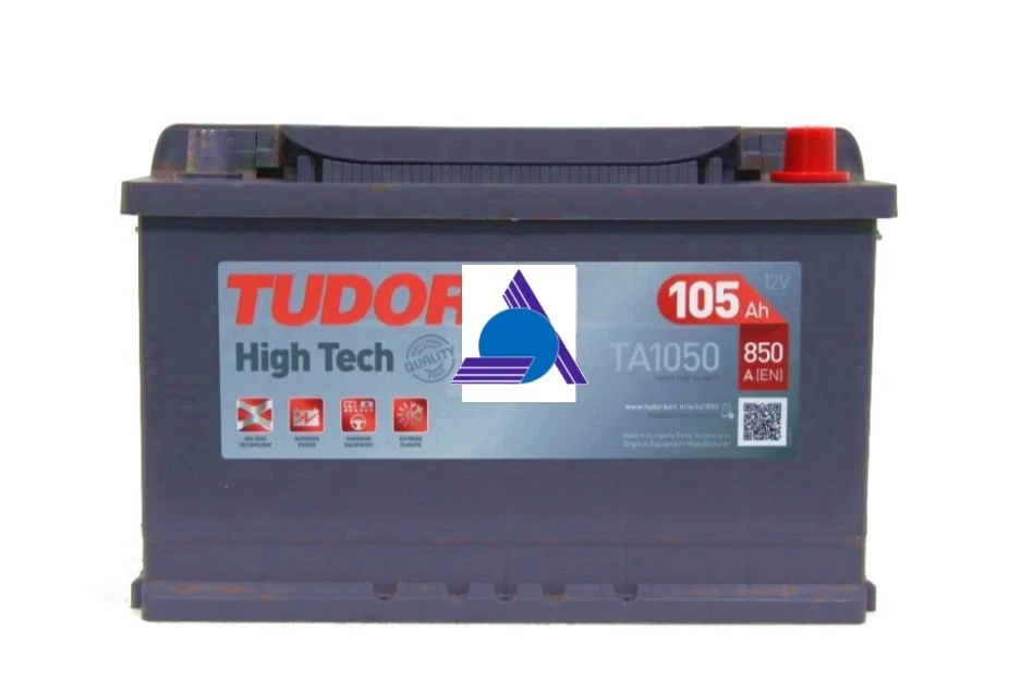 TA1050 TUDOR TUDOR (LH4) HIGH TECH 105AH 850EN 315X175X205 DX B13
