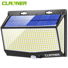 CLAONER 468 LED Solarleuchten mit Bewegungsmelder Solarlampe Außen Sensor Fluter