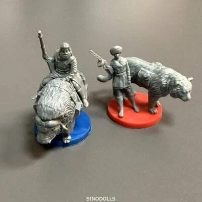Lot 2 rider For Dungeons & Dragon D&D Toys Marvelous Miniatures figure #K51 - Image 1 of 4