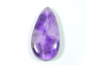 Natural Purple Amethyst Pear Shape Crystal Cabochon Loose Gemstone 24X48MM B989 - Picture 1 of 9