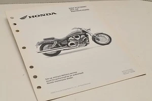 2004 VTX1800C VTX1800 GENUINE Honda Factory SETUP INSTRUCTIONS PDI MANUAL S0208 - Picture 1 of 2