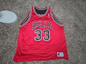 VTG 90s Scottie Pippen #33 Chicago Bulls NBA Champion Reversible Jersey 52 2xl - Picture 1 of 18