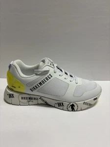Bikkembergs Men’s Flavio Mesh Sneakers White, Size 8 M - Picture 1 of 7