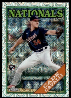 2023 Topps Series 2 1988 Baseball Chrome Silv CADE CAVALLI R78 - Image 1 of 2