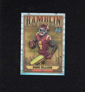 MARIO WILLIAMS 2023 BOWMAN CHROME U RAMBLIN MAN REFRACTOR RC USC RM-7 - Picture 1 of 2