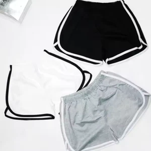 Pantalones Cortos Transpirables Para Mujer Verano Elásticos Cordón Entrenamiento Deportes Correr Sudar - Imagen 1 de 9