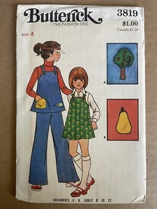 Butterick 3819 UNCUT Schnittmuster 70er Jahre Retro Pullover Tunika Hose Gr. 4 - Bild 1 von 2