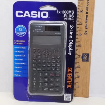 Casio fx300MS Plus Scientific Calculator New Sealed 2 Line Display 2nd Edition - Image 1 of 2