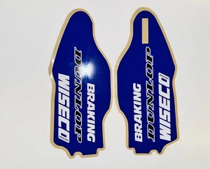 YAMAHA FORK GUARD BLUE MX GRAPHICS DECALS YZ125 YZ250 YZ250F YZ450F 2014-2022 - Picture 1 of 3