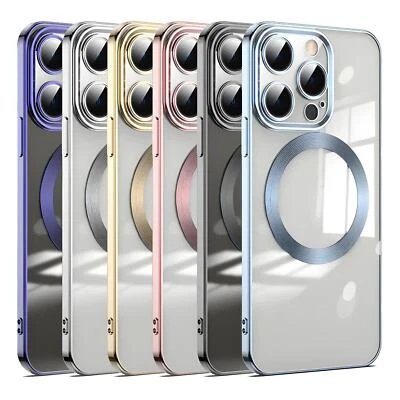 NUMERVA MagSafe Handy Schutz Hülle für iPhone 16 15 14 13 12 11 Pro Plus Max Bumper Case