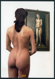 normal size REPRINT, fine art Photograph, nude girl w akt painting - Picture 1 of 2
