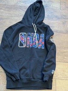 Official NBA Camo Logo Hoodie Sweatshirt Men’s Pullover Black Multi-Color - Picture 1 of 4