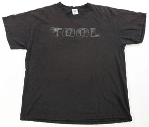 Rare VTG Tool Salival Skeleton Hands Graphic 2000 Tour T Shirt 2000s Black SZ XL - Picture 1 of 12