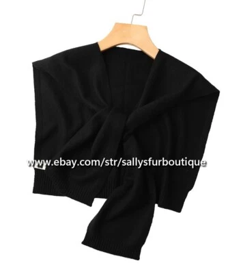 Sallys Boutique 100% Mongol Tejido Cachemira Bufanda Capa Abrigo Chal 99 * 47 cm Foto 1 de 4