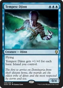 TEMPEST DJINN NM Dominaria mtg Blue - Djinn Rare - Picture 1 of 1