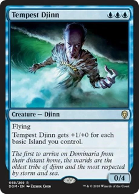 TEMPEST DJINN NM Dominaria mtg Blue - Djinn Rare - Image 1 of 1