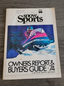 Revista vintage de motos de nieve deportes de nieve septiembre de 1973 - Imagen 1 de 4